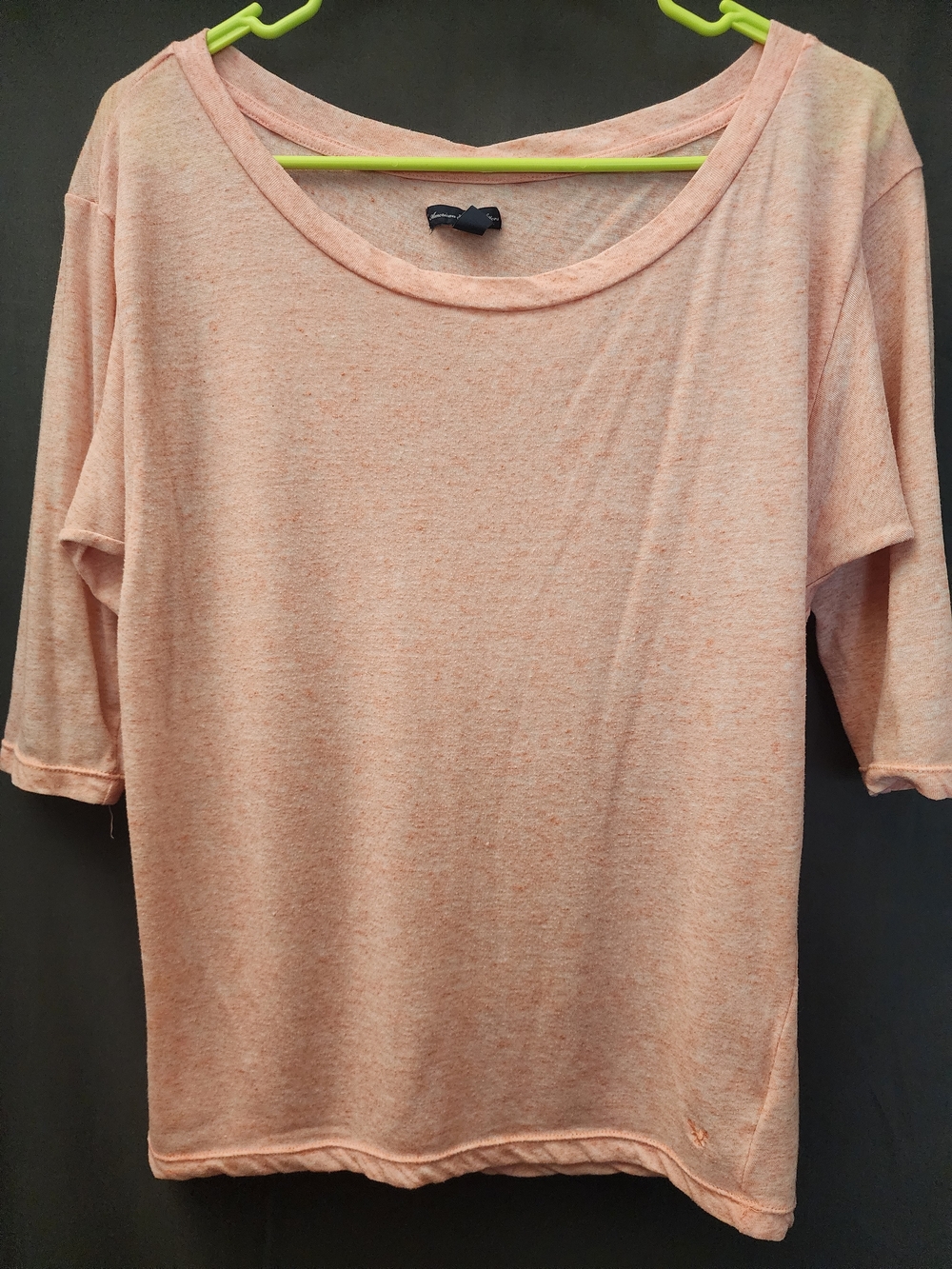 American Eagle Outfitters Soft Peach Scoop Neck Top Womens Small